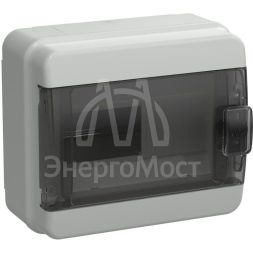 Корпус пластиковый КМПн-8 IP65 черн. прозр. дверь TEKFOR IEK TF5-KP72-N-08-65-K03-K02
