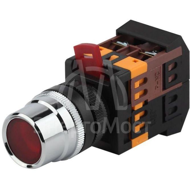 Кнопка ABLF-22 красн. d22мм неон/240В 1з+1р BBT10-ABLF-K04E ЭРА Б0045648