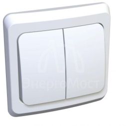 Выключатель 2-кл. СП Этюд 10А IP20 с подсветкой бел. SchE BC10-006B