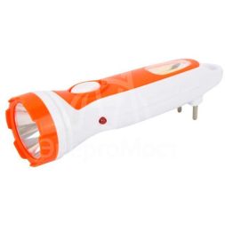 Фонарь аккумуляторный LED3860 220В бел. /оранж. 1+COB LED 2 реж. SLA пластик Ultraflash 14249