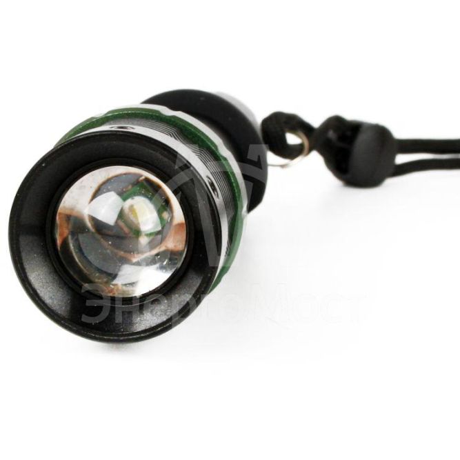 Фонарь E142 (аккум. 220В CREE 3Вт пласт. бокс; черн.) Ultraflash 12187