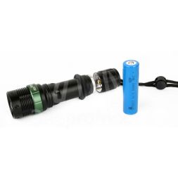 Фонарь E142 (аккум. 220В CREE 3Вт пласт. бокс; черн.) Ultraflash 12187