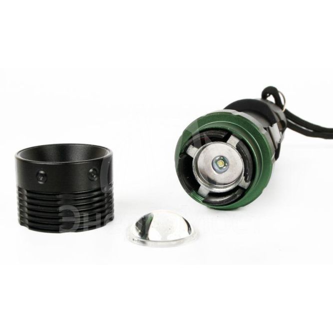 Фонарь E142 (аккум. 220В CREE 3Вт пласт. бокс; черн.) Ultraflash 12187
