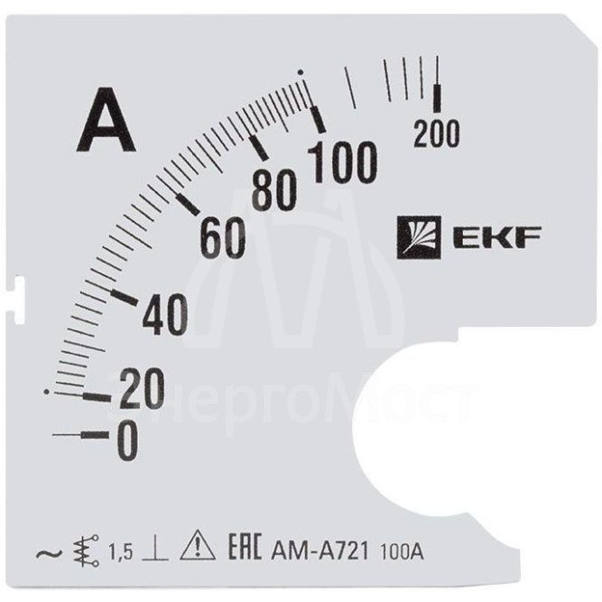 Шкала сменная для A721 100/5А-1.5 PROxima EKF s-a721-100