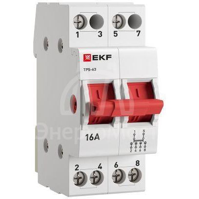 Переключатель трехпозиционный ТПС-63 2P 16А PROxima EKF TPS216