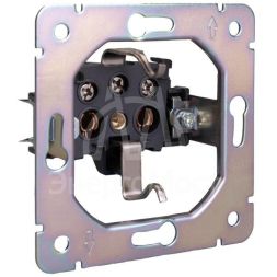 Розетка 1-м СП ROUND MIELE 16А с заземл. защ. шторки оникс Kranz KR-78-0701-3