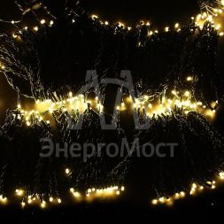 Гирлянда &amp;quot;КЛИП ЛАЙТ&amp;quot; 5 нитей х20м 24В тепл. бел. Flashing бел. Neon-Night 323-606