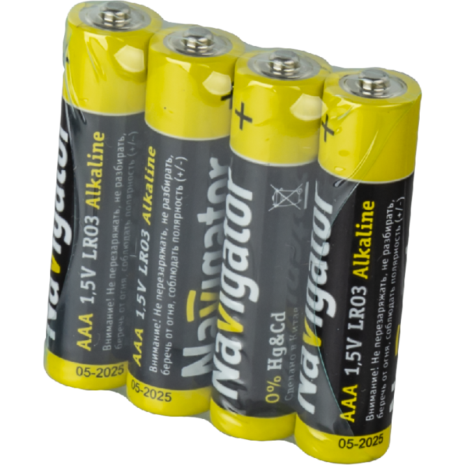 Элемент питания алкалиновый AAA/LR03 14 059 NBT-NPE-LR03-BOX24 (уп.24шт) Navigator 14059
