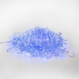Гирлянда &amp;quot;Светодиодный дождь&amp;quot; с контроллером 1.5х1м 96LED син. прозр. провод 8Вт 220В IP20 NEON-NIGHT 235-023