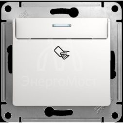 Выключатель карточный 1-кл. 1мод. СП Glossa 10А IP20 (сх. 6) механизм бел. SchE GSL000169