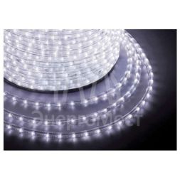 Шнур светодиодный Дюралайт фиксинг круглый 13мм бел. 2.4Вт/метр 220В IP54 (уп.100м) NEON-NIGHT 121-125