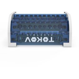 Шина на DIN-рейку в корпусе (кросс-модуль) 4 группы по 11 отверстий 125А TOKOV ELECTRICT KE-DBTB-125-4-11/3L+PEN