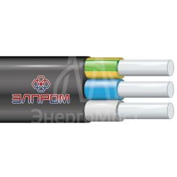Кабель АВВГ-П 3х4 Ч ОК 0.66кВ (бухта) (м) ЭлПром НТ000002615