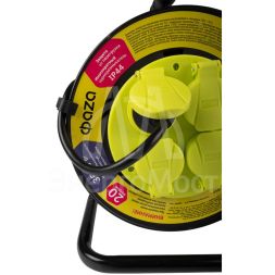 Удлинитель на катушке 4х20м с заземл. IP44 CRW-04-2000 ФАZА 5063839