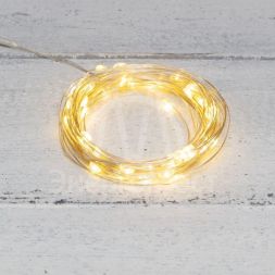 Гирлянда светодиодная &amp;quot;Роса&amp;quot; 10м 100LED тепл. бел. 1Вт IP20 USB Neon-Night 315-976