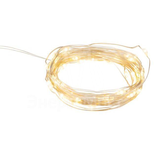 Гирлянда светодиодная &amp;quot;Роса&amp;quot; 10м 100LED тепл. бел. 1Вт IP20 USB Neon-Night 315-976