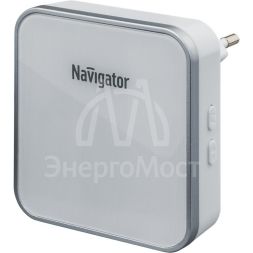 Звонок электрический NDB-D-AC06-1V1-WН NAVIGATOR 80509