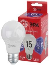 Лампа светодиодная ECO LED A60-15W-865-E27 R (диод груша 15Вт холодн E27) (10/100/1500) ЭРА Б0046357