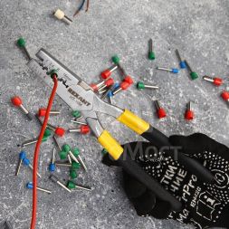 Пресс-клещи для обжима втулочных наконечников 0.5-16кв.мм (HT-16M) Rexant 12-3208