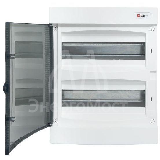 Щит распределительный навесной &amp;quot;Unix&amp;quot; прозр. дверь 2х12 модулей IP40 PROxima EKF ux-2x12-n