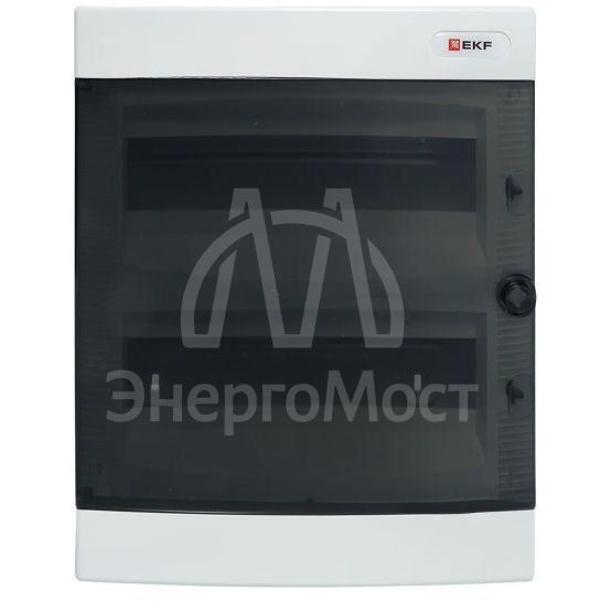 Щит распределительный навесной &amp;quot;Unix&amp;quot; прозр. дверь 2х12 модулей IP40 PROxima EKF ux-2x12-n