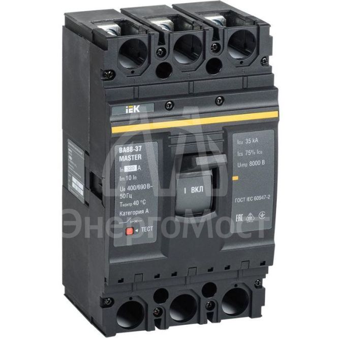 Выключатель автоматический 3п 320А 35кА ВА88-37 MASTER IEK SVA40-3-0320-02