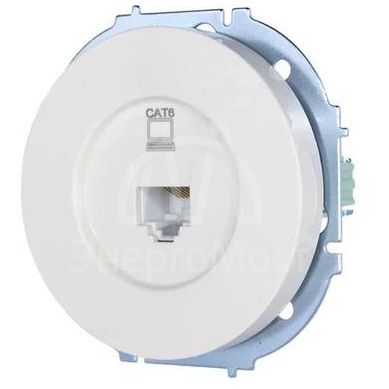 Розетка компьютерная СП OSEN RJ45 кат.6 механизм бел. LEZARD 743-0288-140