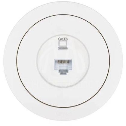 Розетка компьютерная СП OSEN RJ45 кат.6 механизм бел. LEZARD 743-0288-140