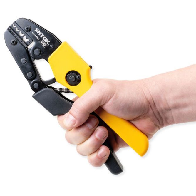 Пресс-клещи ПК-23+ матрица профиль клиновидный 0.5-10.0кв.мм (03707) SHTOK 376214