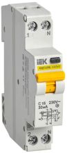 Выключатель автоматический дифференциального тока С 16А 30мА АВДТ32МL KARAT IEK MVD12-1-016-C-030