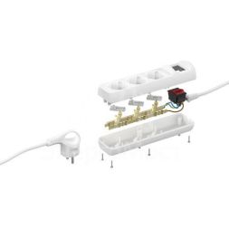 Удлинитель с заземлением UX-3es-5m 3х0.75кв.мм с выкл. 3гнезда 5м (5/10/480) Эра Б0035755