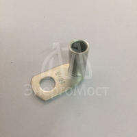 Наконечник ТМЛ под пайку листовой изогнутый под 90град. 16кв.мм М2 под винт d6мм (уп.100шт) DKC 2E76C