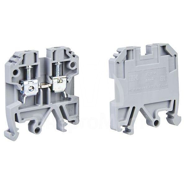 Клемма винтовая КВИ-4кв.мм сер. IEK YZN30-004-K03