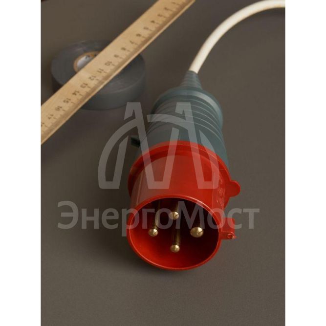 Вилка эл. каб. 32А 3P+PE 380В IP44 ССИ-024 IEK PSR02-032-4