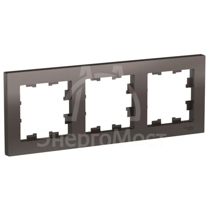 Рамка 3-м AtlasDesign универс. мокко SchE ATN000603