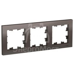 Рамка 3-м AtlasDesign универс. мокко SchE ATN000603