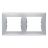 Рамка 2-м Sedna горизонт. алюм. SchE SDN5800360