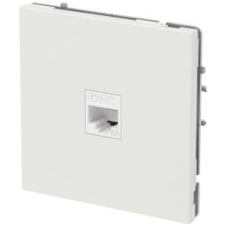 Розетка компьютерная 1-м KANT RJ45 кат.6A без шторки бел. песок DKC 7010673