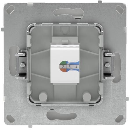 Розетка компьютерная 1-м KANT RJ45 кат.6A без шторки бел. песок DKC 7010673