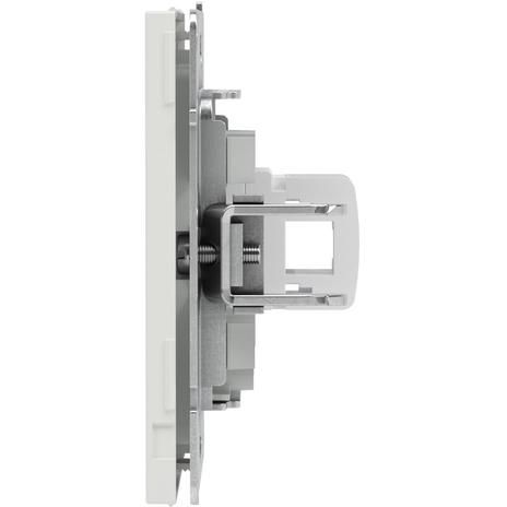 Розетка компьютерная 1-м KANT RJ45 кат.6A без шторки бел. песок DKC 7010673