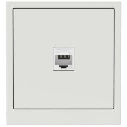 Розетка компьютерная 1-м KANT RJ45 кат.6A без шторки бел. песок DKC 7010673