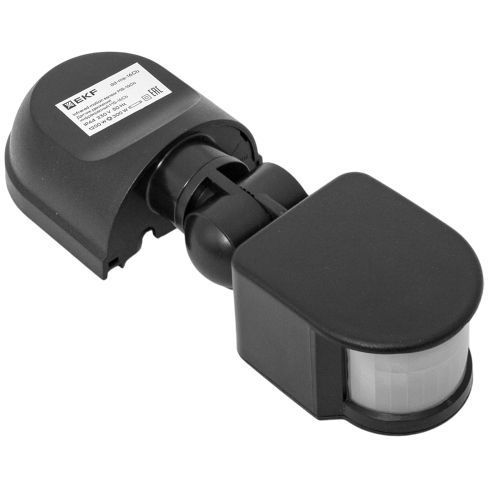 Датчик движения (ИК) MS-16Cb настен. 1200Вт 180гр. до 12м IP44 черн. PROxima EKF dd-ms-16Cb