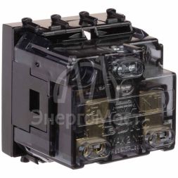 Розетка 2мод. 3п 2P+E Avanti &amp;quot;Черный квадрат&amp;quot; защ. шторки DKC 4402002