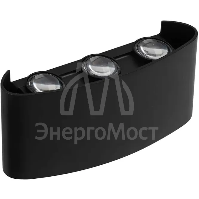 Светильник светодиодный архитектурный PWL-80160 6Вт 4000К BL IP54 фасадный черн. JazzWay 5039858