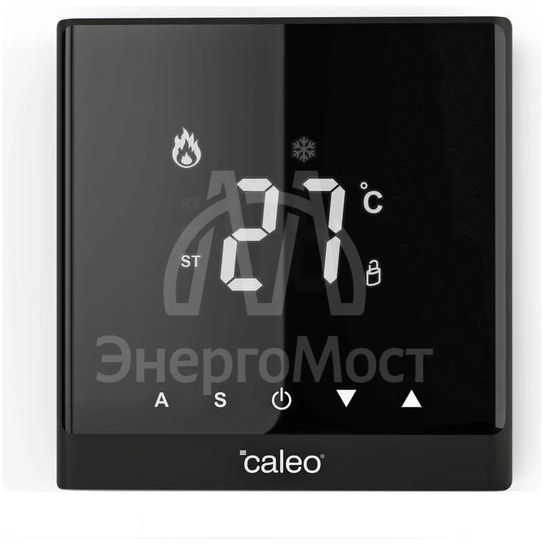 Терморегулятор C732 встраиваемый цифровой 3.5кВт черн. CALEO 0К-00000781