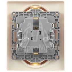 Розетка 2-м СП Etika 2К+З 16А с заземл. винт. зажимы в сборе сл. кость. Leg 672323