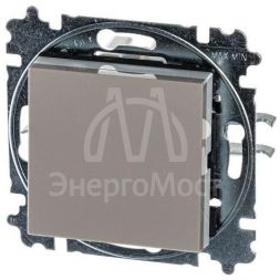 Выключатель 1-кл. СП Levit IP20 кофе макиато/бел. ABB 2CHH590145A6018