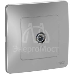 Розетка телевизионная TV 1-м СП Blanca коннектор алюм. SE BLNTS000013