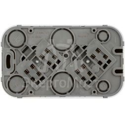 Розетка 2-м ОП Quteo 16А IP20 250В 2х2P без заземл. без защ. шторок бел. Leg 782231