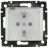 Механизм розетки 1-м СП Valena 2К+3 IP44 с защ. крышкой защ. шторки с заземл. нем. станд. бел. Leg 774220